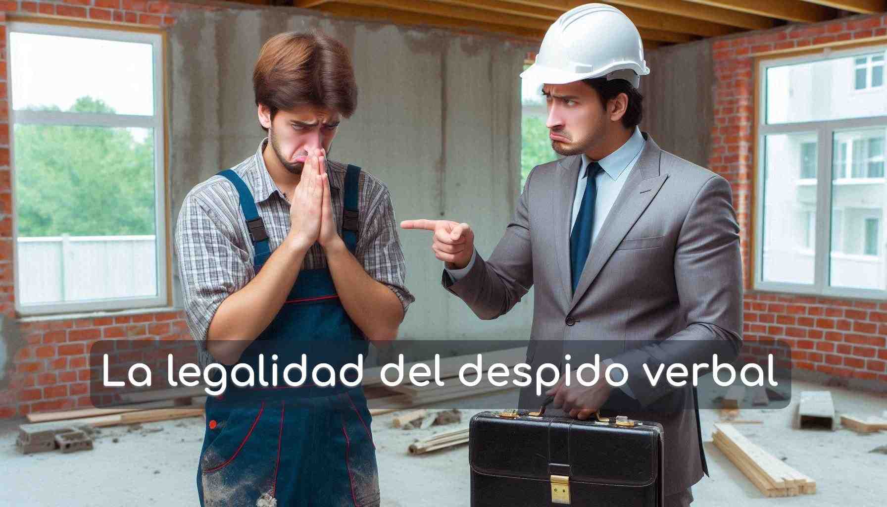 La legalidad del despido verbal